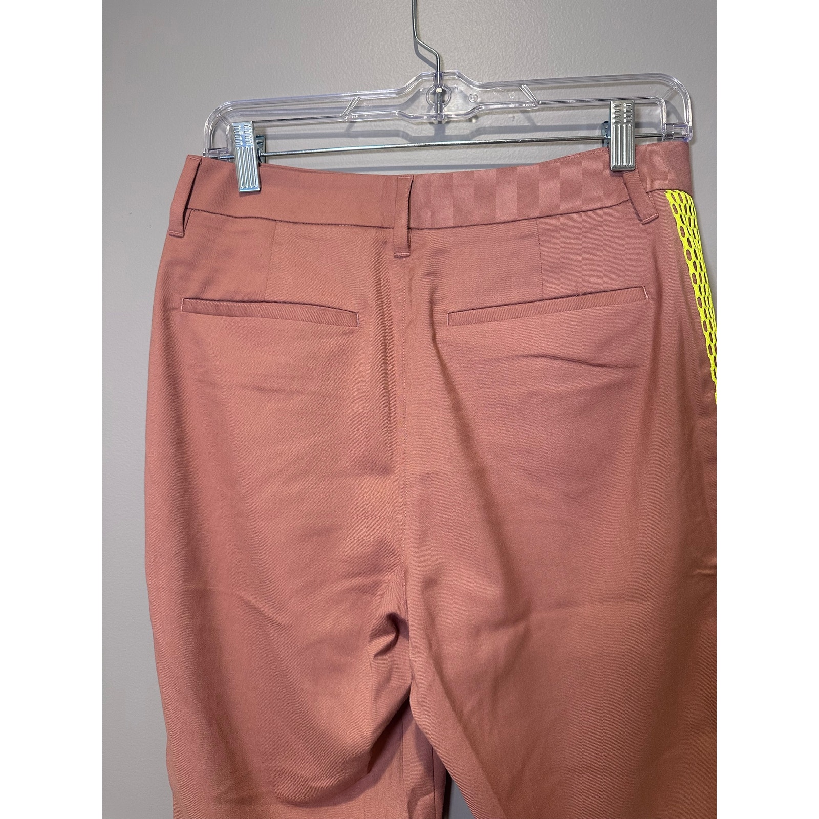 Wildfang The Empower Colorblock Slim Crop Pant Size 6 Neon Yellow Stripe — image 6 of 8